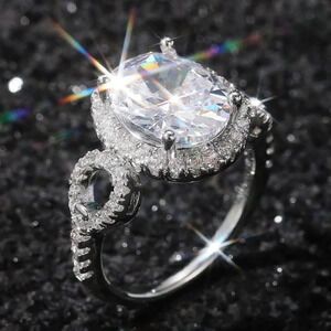 🔥Beautiful Hollow Oval Pure Zircon Cubic Carved Macro Pave Silver Rings, K812